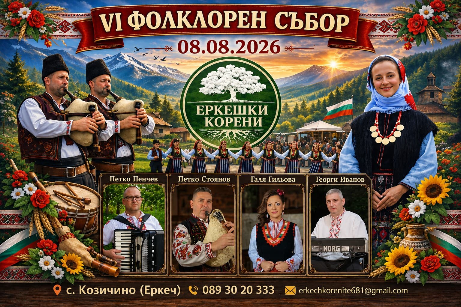 VI Фолклорен събор „Еркешки корени“ 2026